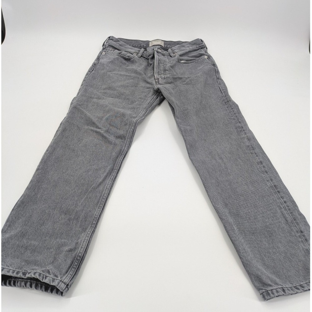 Everlane The Relaxed Straight Jeans Organic Cotton Denim Womens 26 Gray